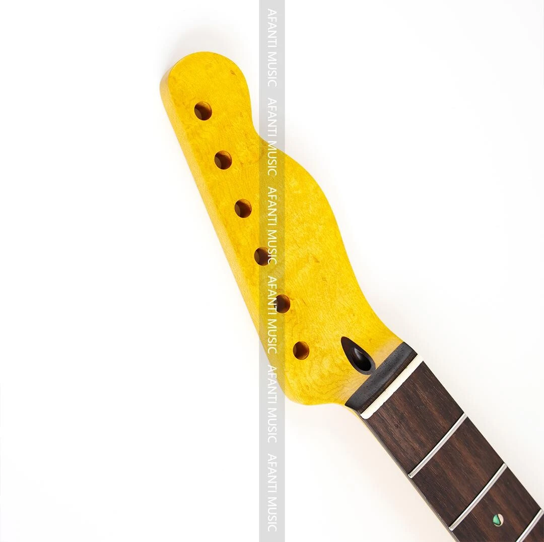 Afanti 22 Trastes Arce Birdseye TL Mástil Guitarra Eléctrica