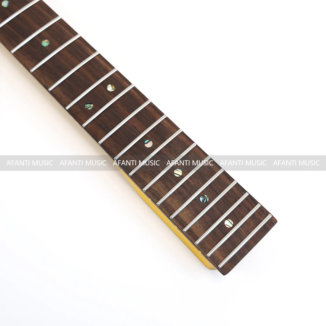 Afanti 22 Trastes TL Mástil de Guitarra Eléctrica con Diapasón de Palisandro