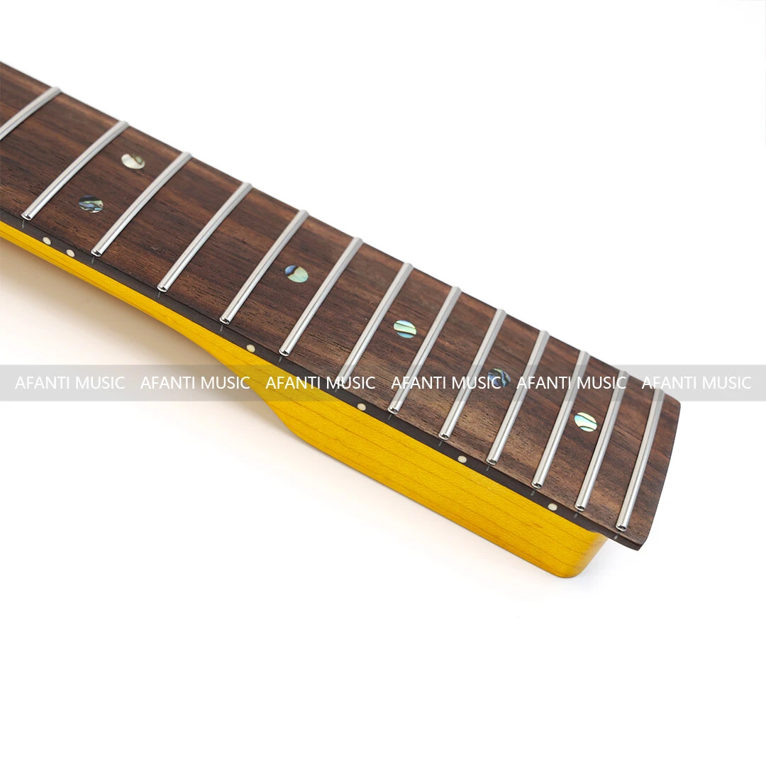 Afanti 22 Trastes TL Mástil de Guitarra Eléctrica con Diapasón de Palisandro
