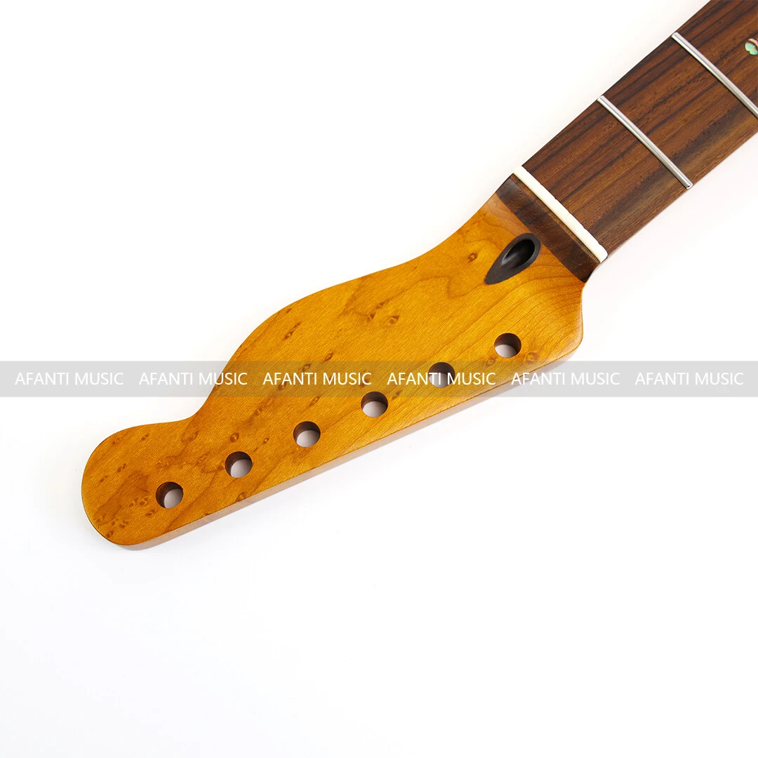 Afanti 22 Trastes Arce Tostado Birdseye TL Mástil Guitarra Eléctrica
