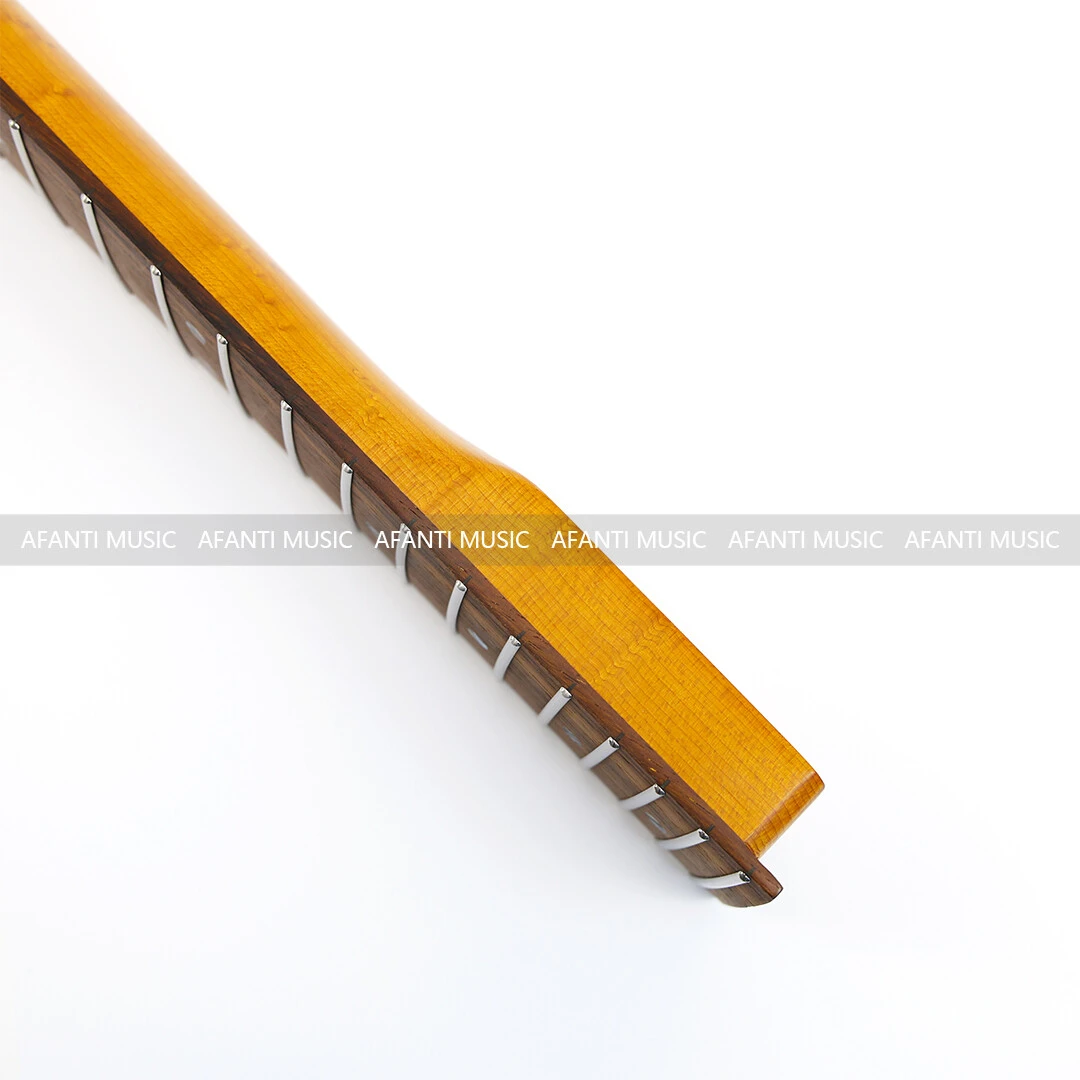 Afanti 22 Trastes Arce Tostado Birdseye TL Mástil Guitarra Eléctrica