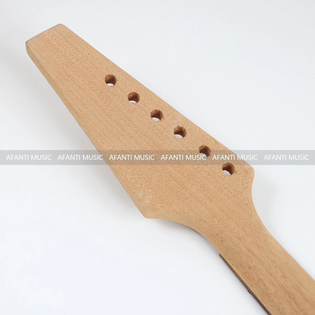 Afanti Mástil de Guitarra Eléctrica de Caoba de 24 Trastes