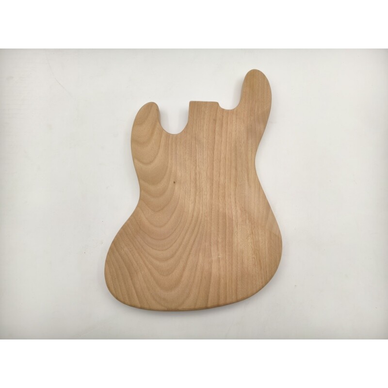 Cuerpo de bajo de jazz Afanti de caoba sin terminar con unión central de 2 piezas