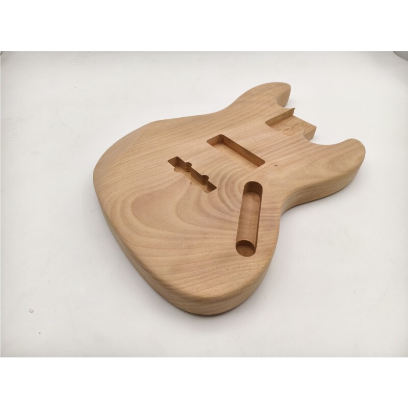 Cuerpo de bajo de jazz Afanti de caoba sin terminar con unión central de 2 piezas