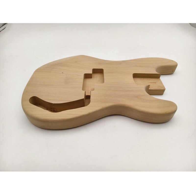 Afanti 2 Piece Center Joint Unfinished Alder Wood P Bass Guitar Body