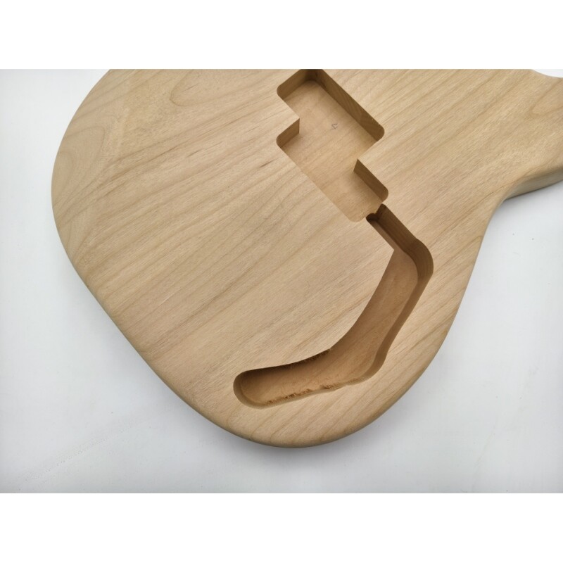Afanti 2 Piece Center Joint Unfinished Alder Wood P Bass Guitar Body