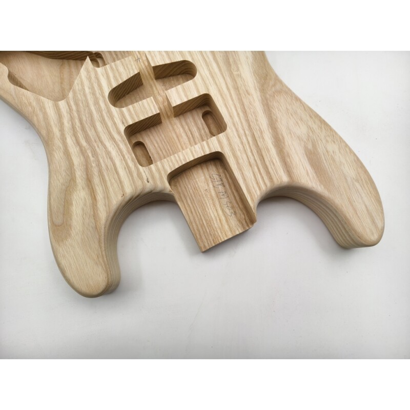 Afanti Unfinished Ash Wood HSH Pickup Routing St Cuerpo de Guitarra Eléctrica