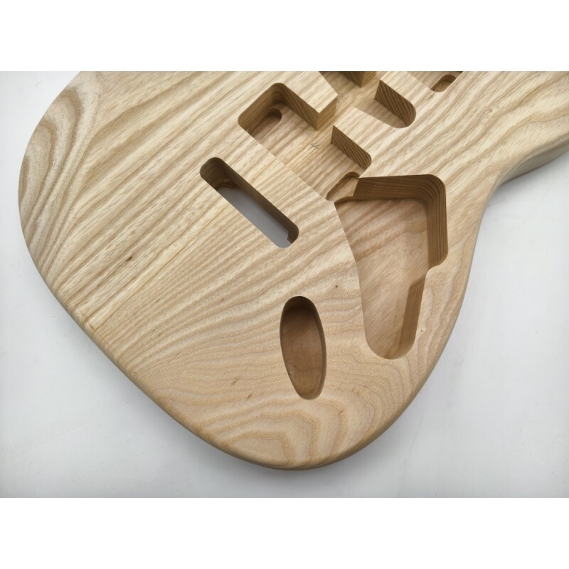 Afanti Unfinished Ash Wood HSH Pickup Routing St Cuerpo de Guitarra Eléctrica