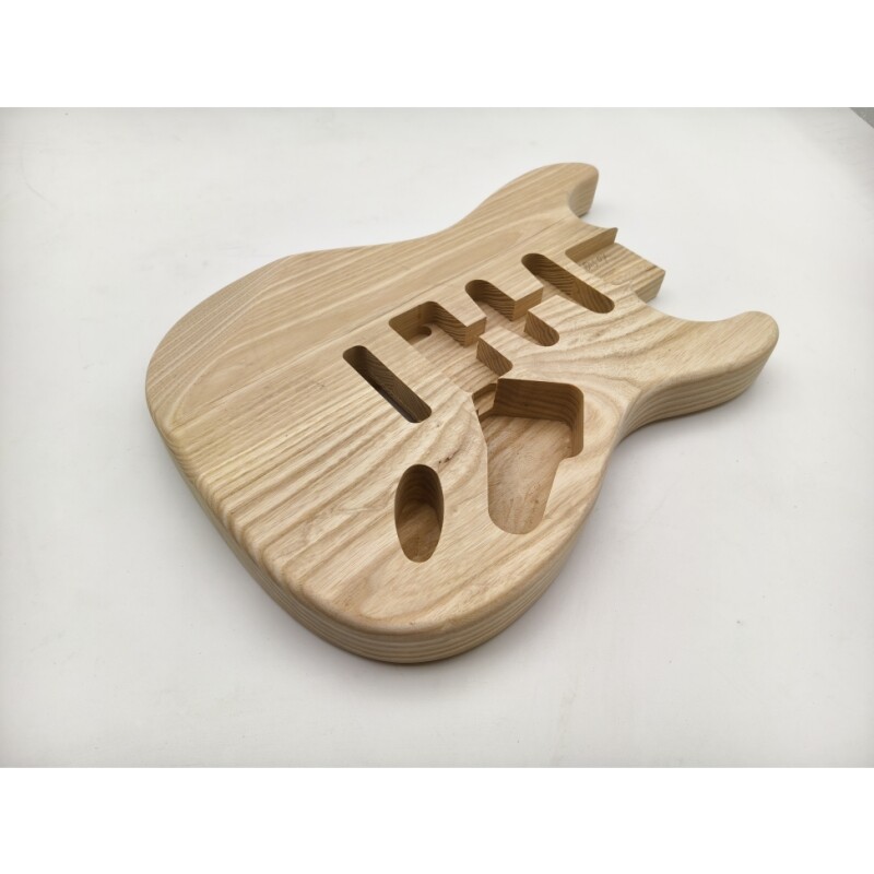 Afanti Unfinished Ash Wood SSH Pickup Routing St Cuerpo de Guitarra Eléctrica