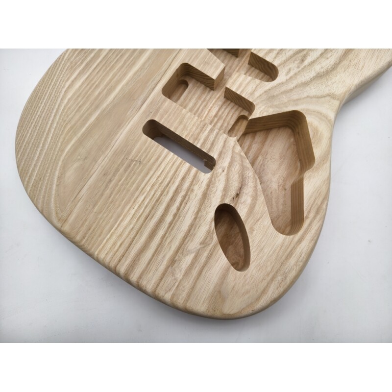 Afanti Unfinished Ash Wood SSH Pickup Routing St Cuerpo de Guitarra Eléctrica