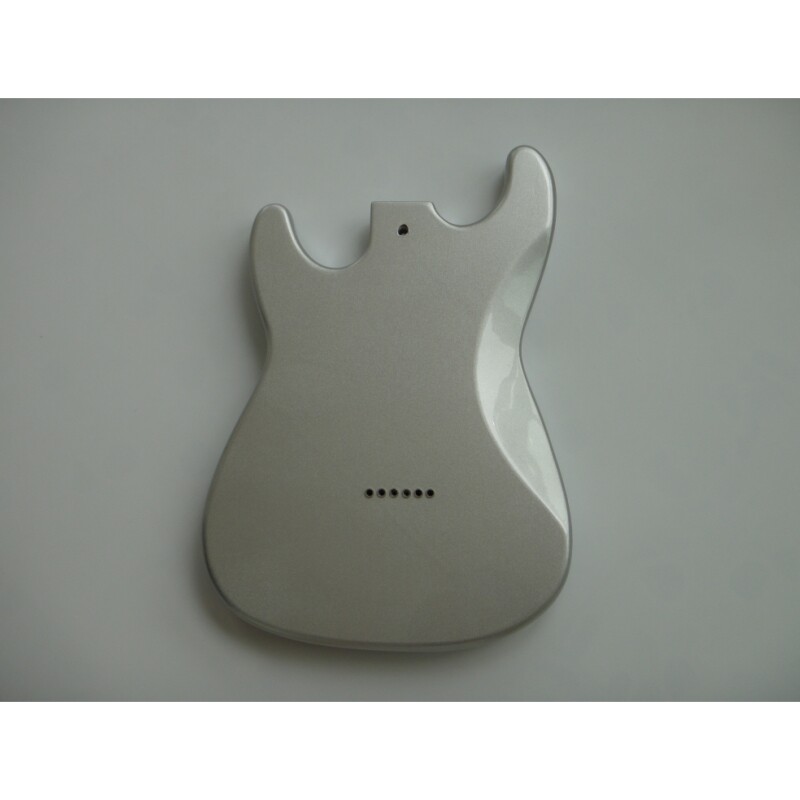 Afanti Aliso Plateado Pintura Metalica Acabado Brillante Cuerpo Guitarra SSS ST