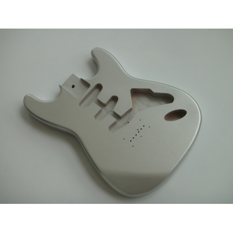 Afanti Aliso Plateado Pintura Metalica Acabado Brillante Cuerpo Guitarra SSS ST