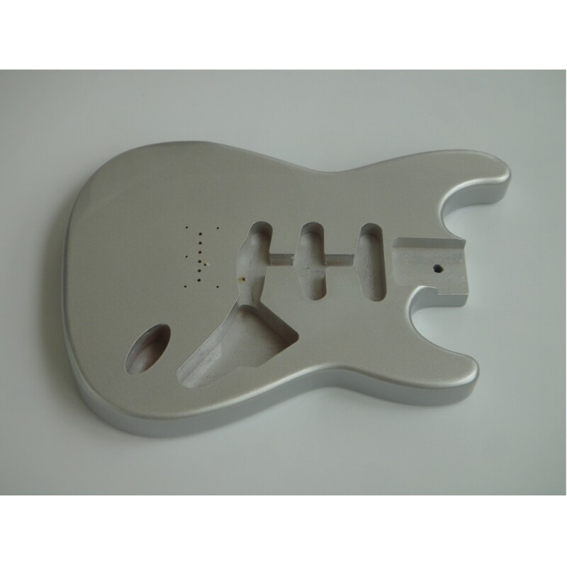 Afanti Aliso Plateado Pintura Metalica Acabado Brillante Cuerpo Guitarra SSS ST