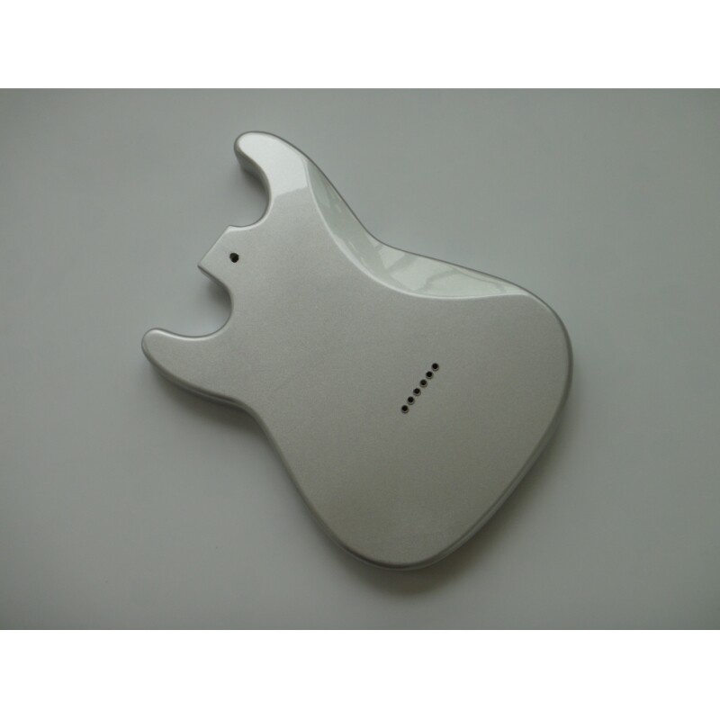 Afanti Aliso Plateado Pintura Metalica Acabado Brillante Cuerpo Guitarra SSS ST