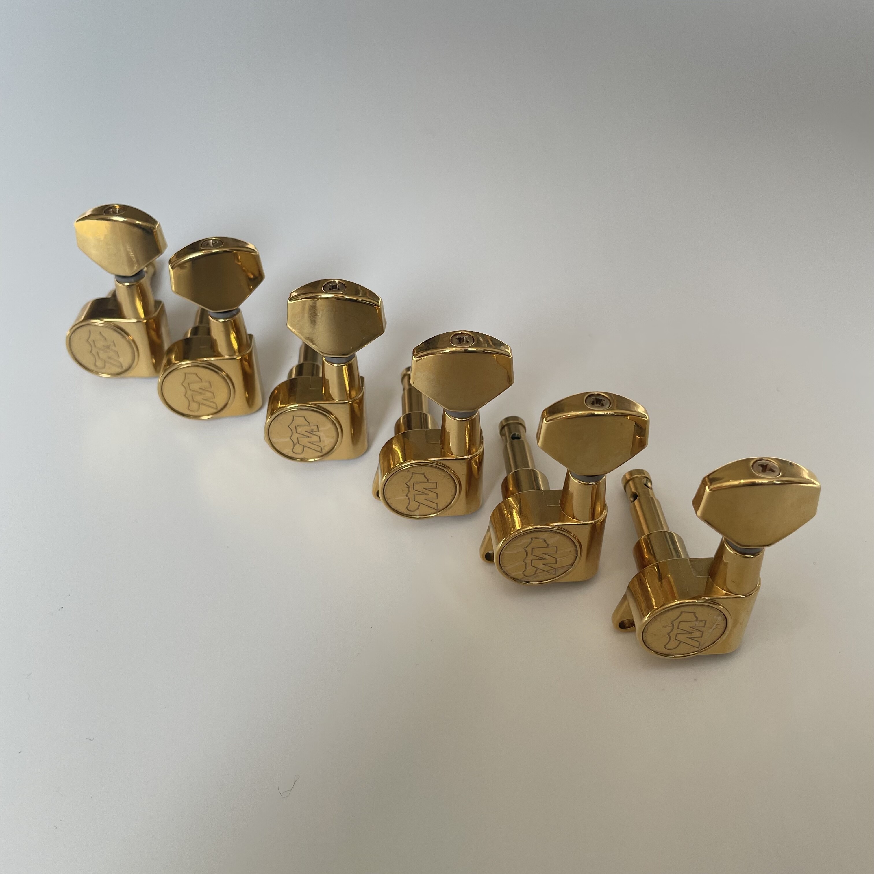 Afanti 6L-In-Line Clavijas de Oro para Guitarra Eléctrica Acústica