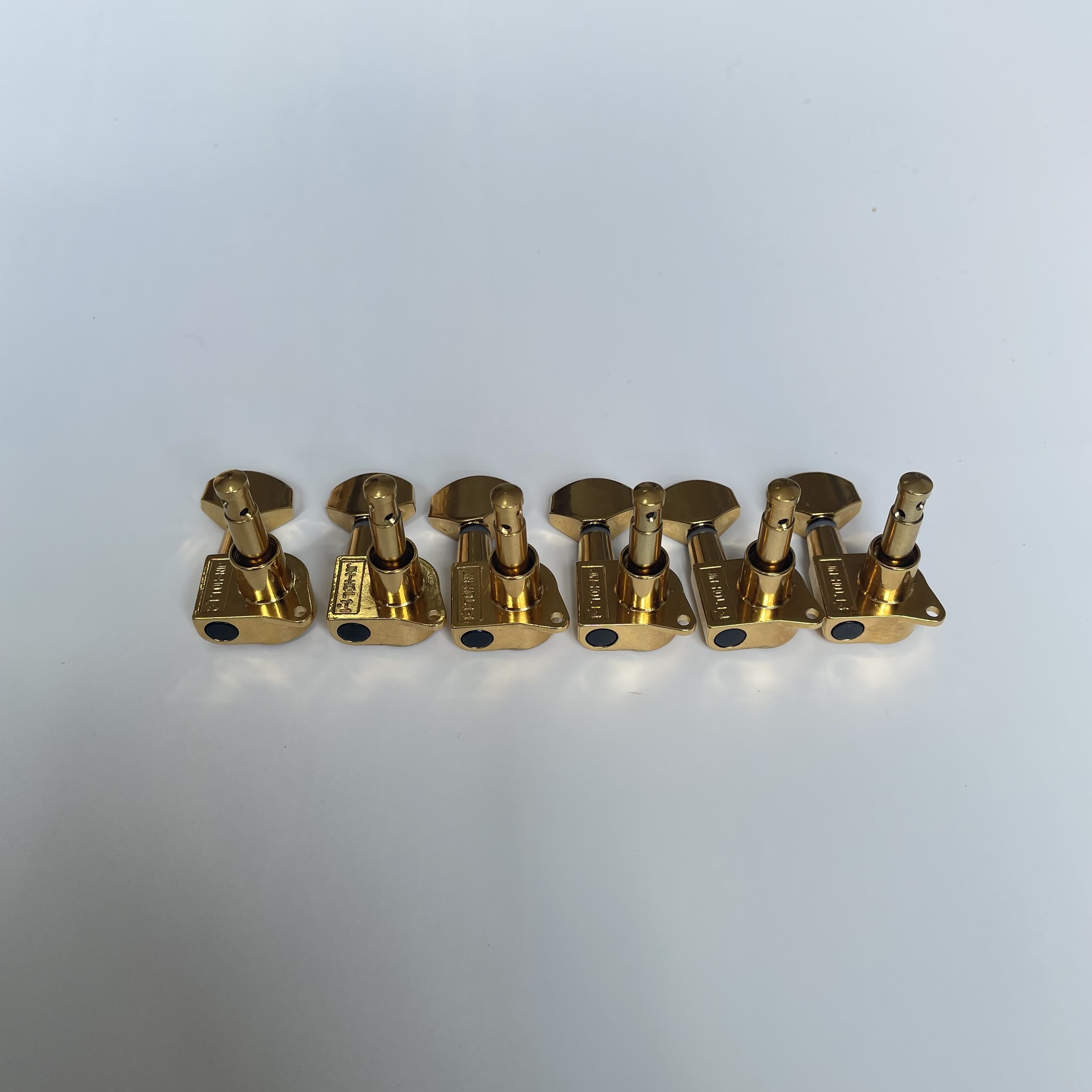 Afanti 6L-In-Line Clavijas de Oro para Guitarra Eléctrica Acústica