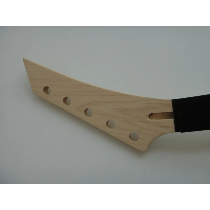 Kit de bajo eléctrico de 5 cuerdas Afanti con cuerpo de caoba sin terminar y arce flameado