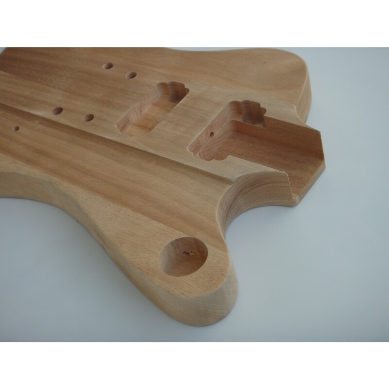 Juego de 6 cuerdas Afanti con cuerpo de caoba y diapasón de ébano, kit de bricolaje para guitarra