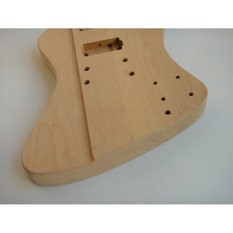 Kit de bricolaje para guitarra con clavijero Afanti, cuerpo de aliso y diapasón de ébano
