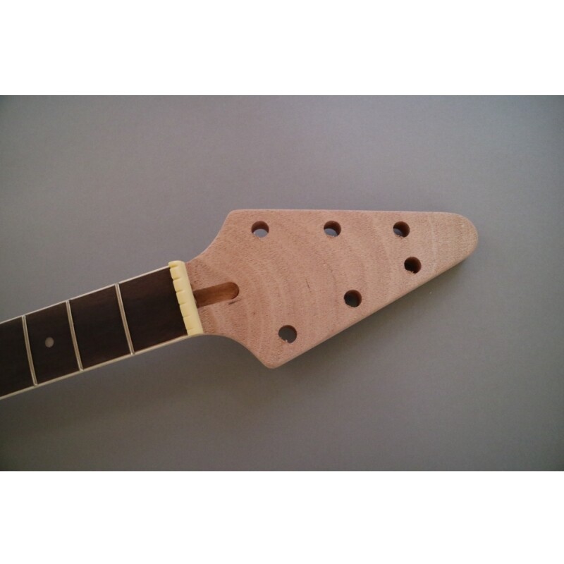 Kit de bricolaje para guitarra Afanti con cuerpo de caoba maciza sin terminar y diapasón de palisandro