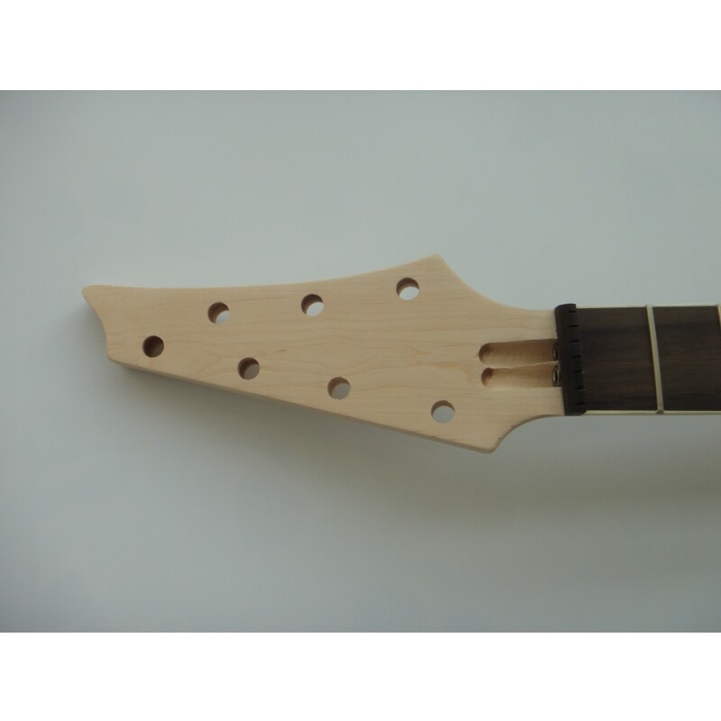 Kit de guitarra eléctrica Afanti Ice de 7 cuerdas con cuerpo de tilo sin terminar y mástil de arce