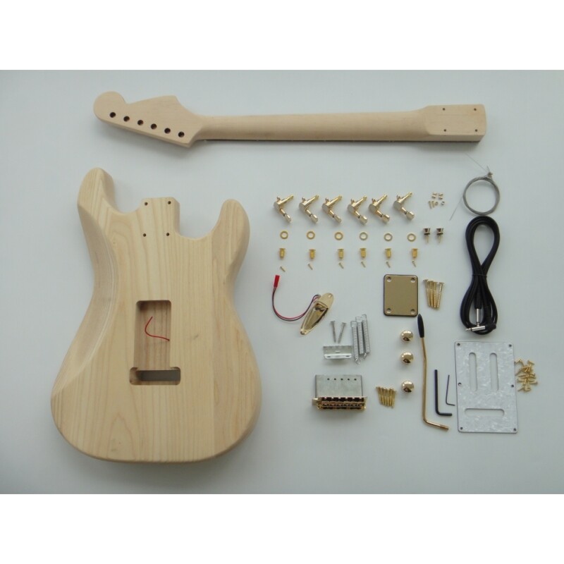 Kit de guitarra eléctrica Afanti Custom Ash Body para zurdos ST