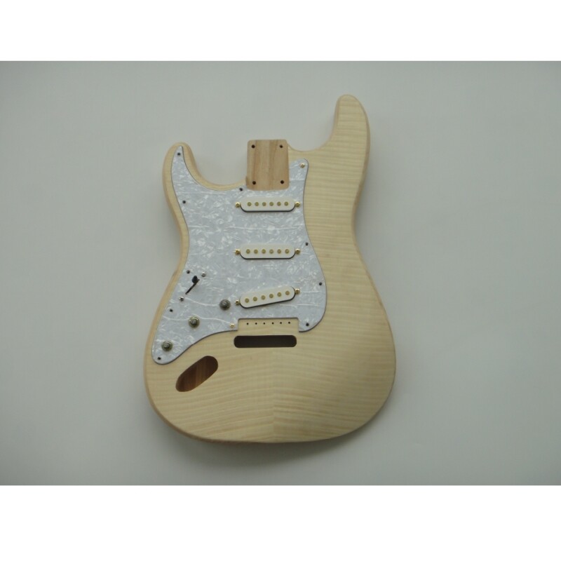 Kit de guitarra eléctrica Afanti Custom Ash Body para zurdos ST