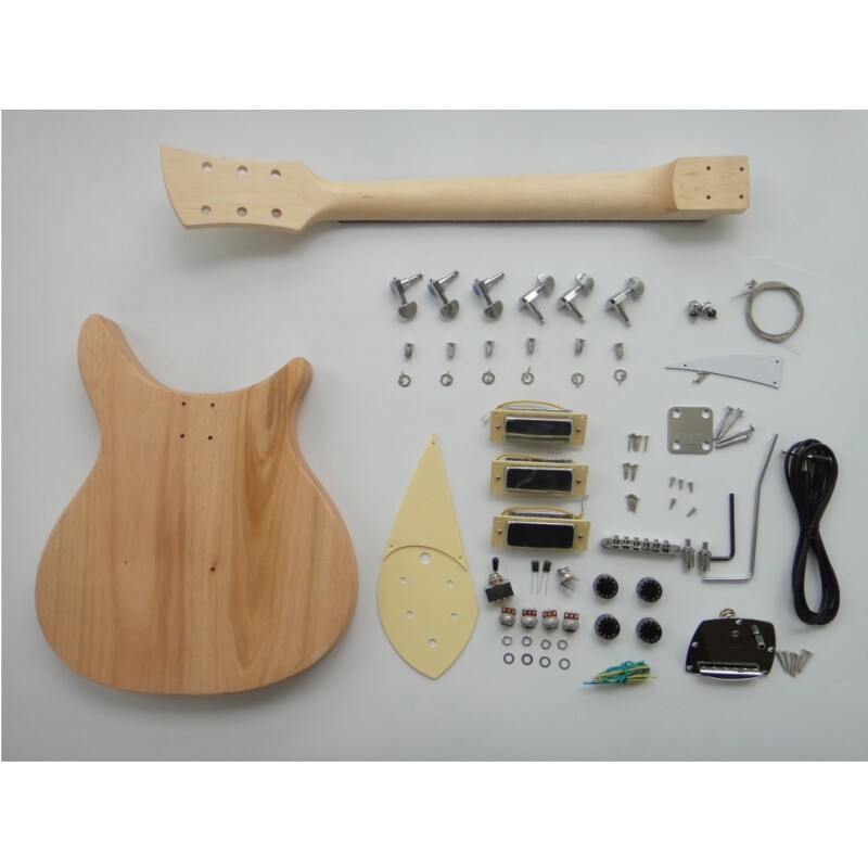 Kit de guitarra para zurdos Afanti personalizado con cuerpo de caoba