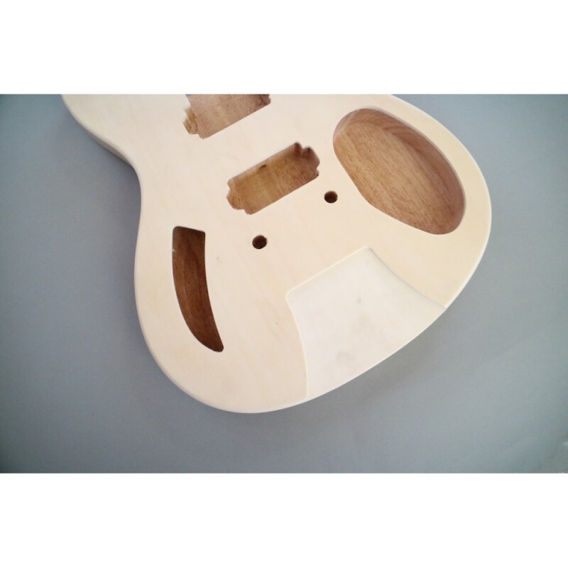 Kit de guitarra para armar tu propia guitarra Afanti Custom Semi-Hollow Mahogany Body