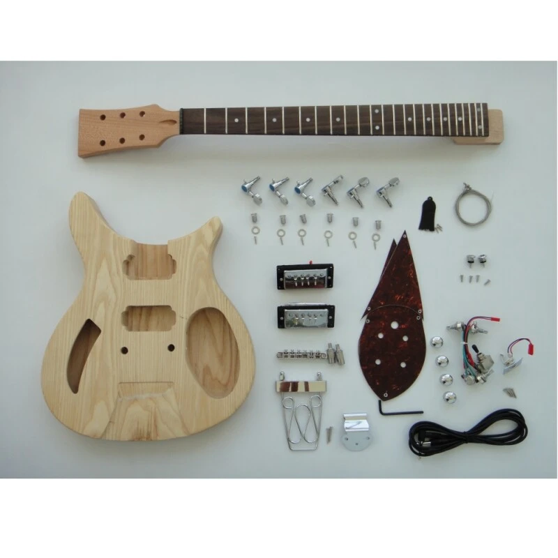 Kit de guitarra eléctrica Afanti Custom Ash Body para armar tu propia guitarra eléctrica