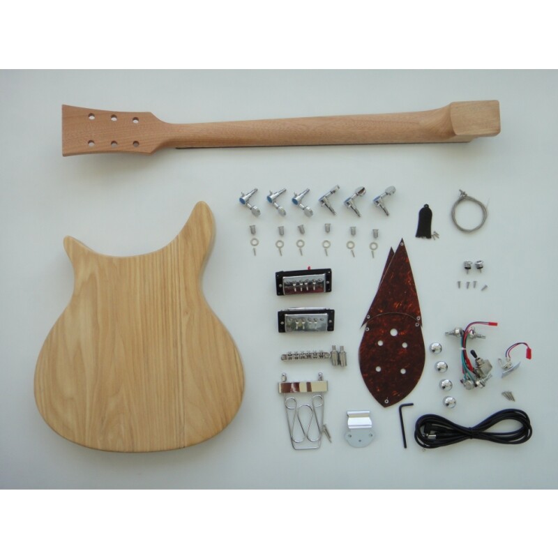 Kit de guitarra eléctrica Afanti Custom Ash Body para armar tu propia guitarra eléctrica