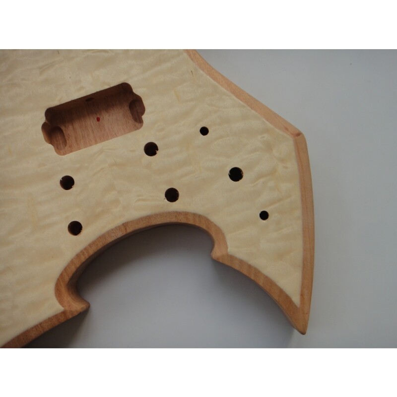 Kit de guitarra eléctrica Afanti con cuerpo de caoba y chapa de arce acolchado