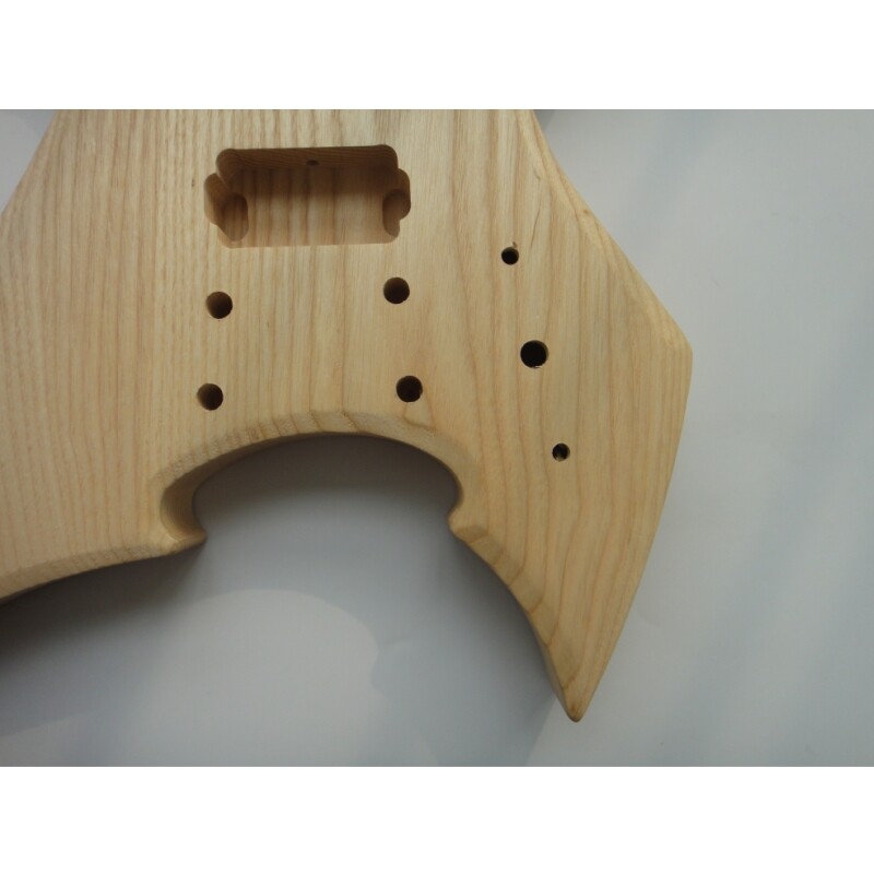 Kit de bricolaje para guitarra eléctrica Afanti con diapasón de ébano y cuerpo de fresno