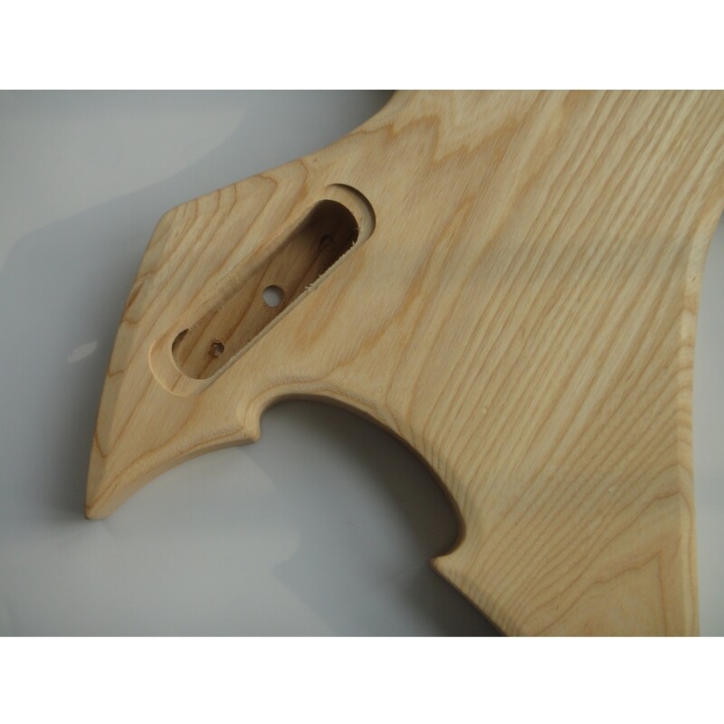 Kit de bricolaje para guitarra eléctrica Afanti con diapasón de ébano y cuerpo de fresno