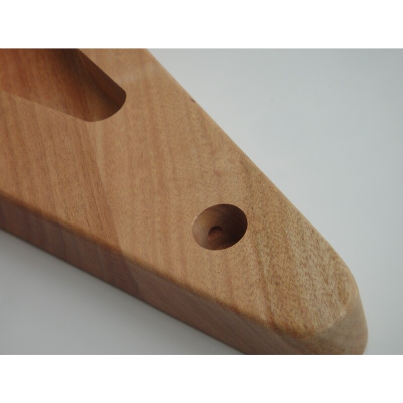 Kit de guitarra para armar Afanti FV con cuerpo de caoba maciza sin terminar y diapasón de palisandro