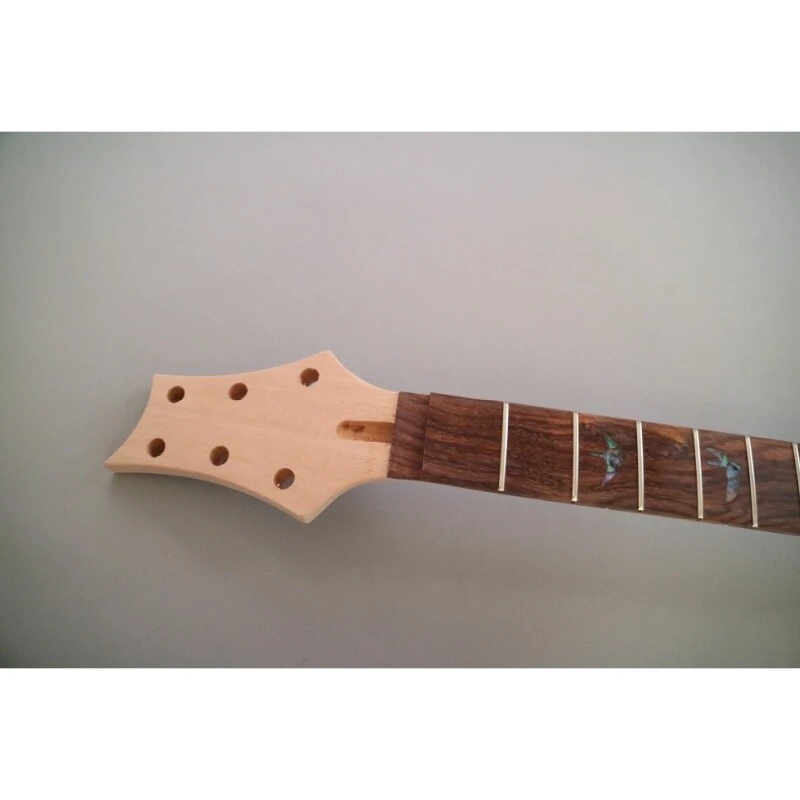 Kit de bricolaje para guitarra eléctrica Afanti con cuerpo de caoba sin terminar y chapa de fresno