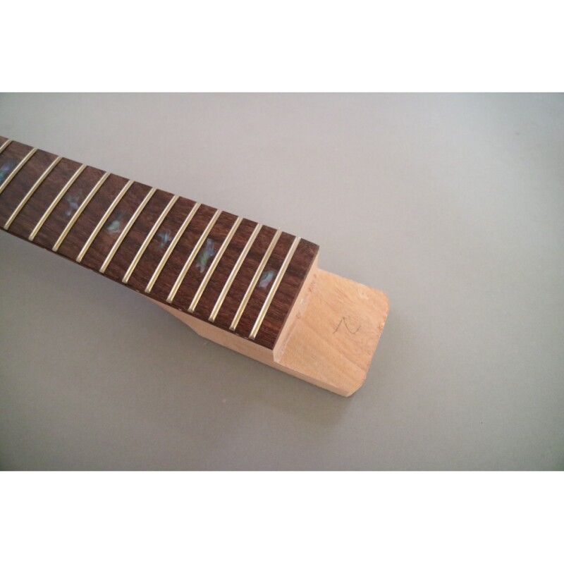 Kit de bricolaje para guitarra eléctrica Afanti con cuerpo de caoba sin terminar y chapa de fresno