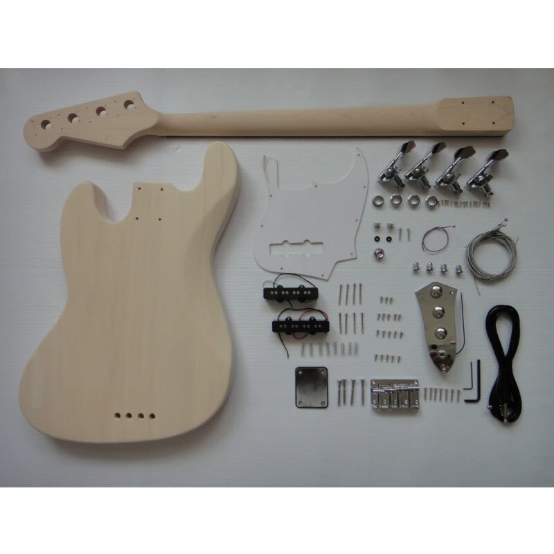 Kit de bajo de jazz personalizado Afanti de madera de tilo para armar uno mismo