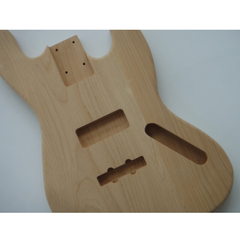 Afanti Unfinished 4 String Alder DIY Jazz Bass Guitar Kit