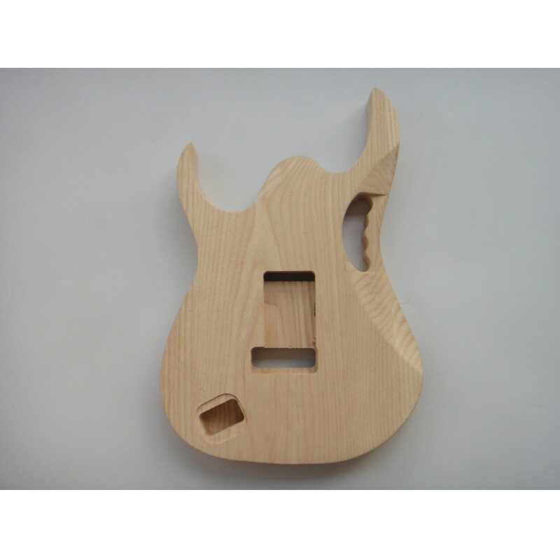Kit de guitarra para armar Afanti con cuerpo sólido inacabado, diapasón de palisandro con incrustaciones de vid y doble bloqueo
