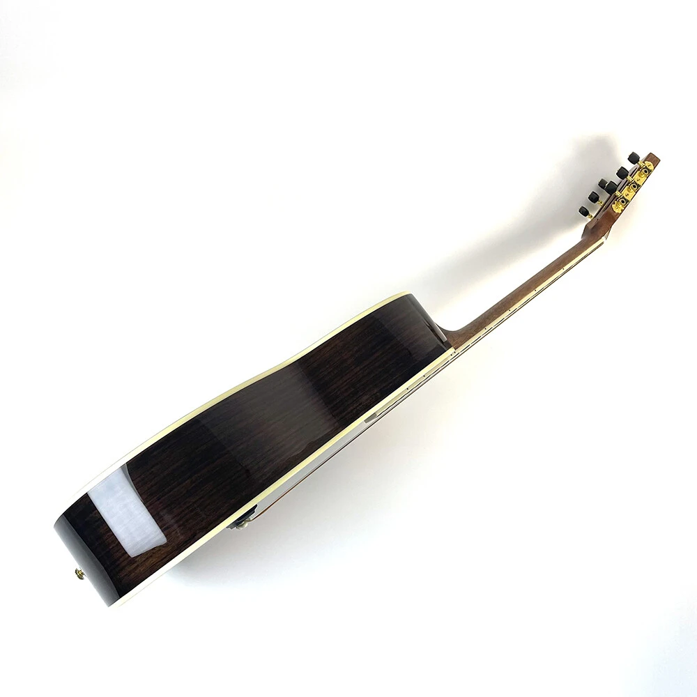 Guitarra acústica Afanti East Luthier Series de 36" con tapa de abeto macizo Stika y parte trasera de palisandro
