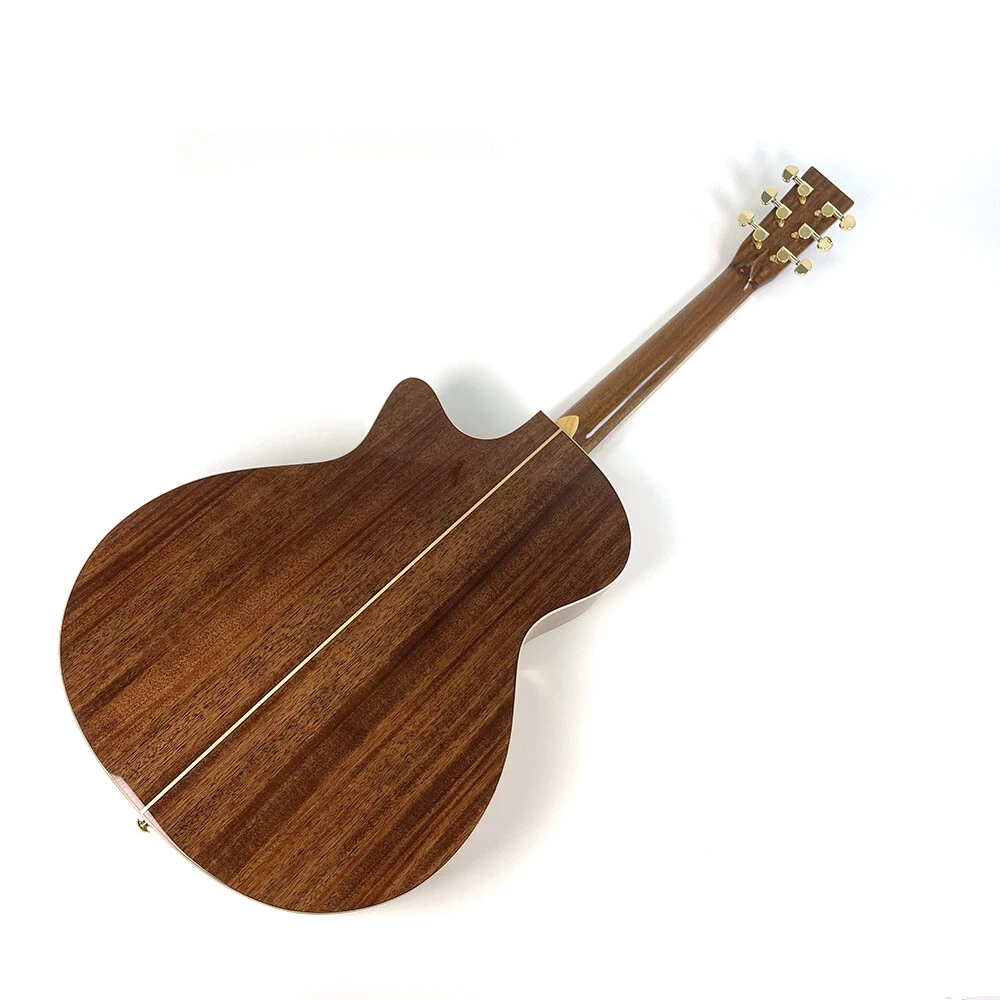 Guitarras acústicas con tapa maciza de abeto y incrustaciones de abulón real de la serie Luthier de Afanti East
