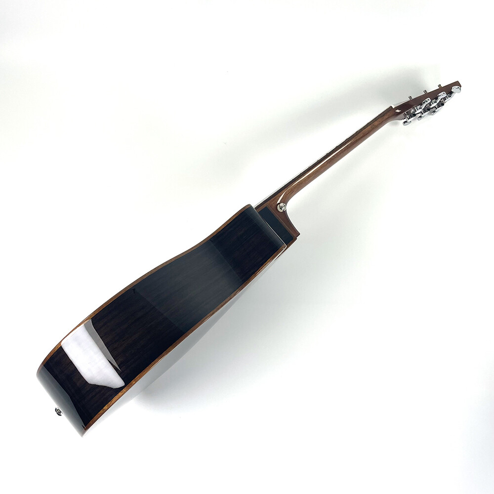 Guitarra acústica Afanti East Luthier Series de 36" con tapa de madera de palisandro curvada y corte de arce