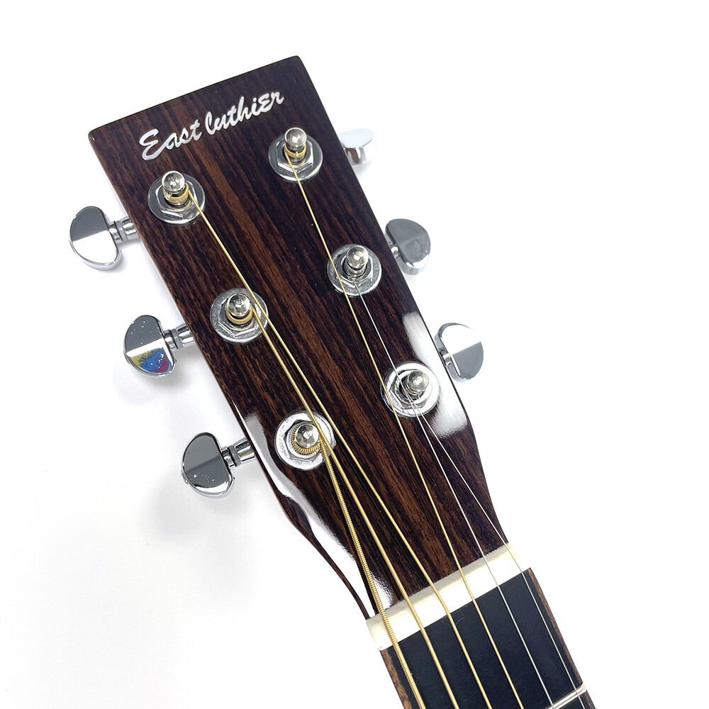 Guitarra acústica Afanti East Luthier Series de 36" con tapa de madera de palisandro curvada y corte de arce