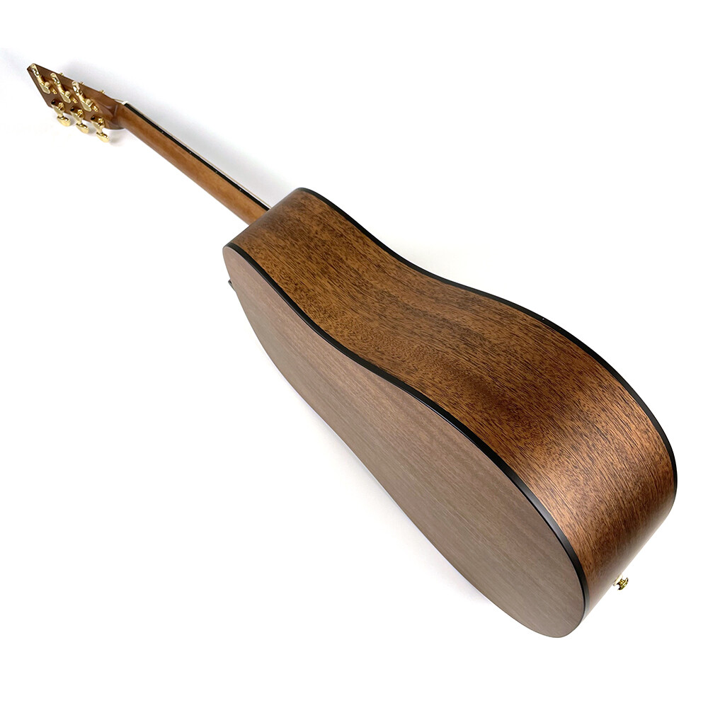 Guitarra acústica dreadnought de 41" con tapa de abeto macizo Stika de la serie Afanti East Luthier