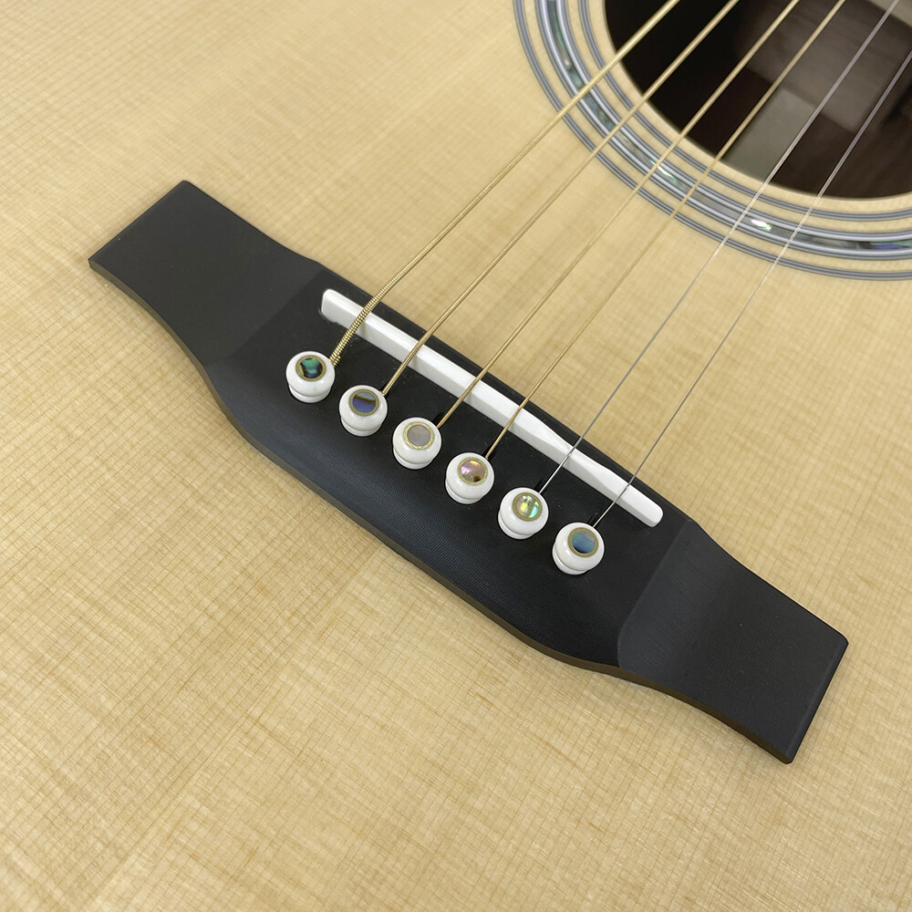 Guitarra acústica dreadnought de 41" de madera maciza de abeto Sitka de la serie Luthier de Afanti East