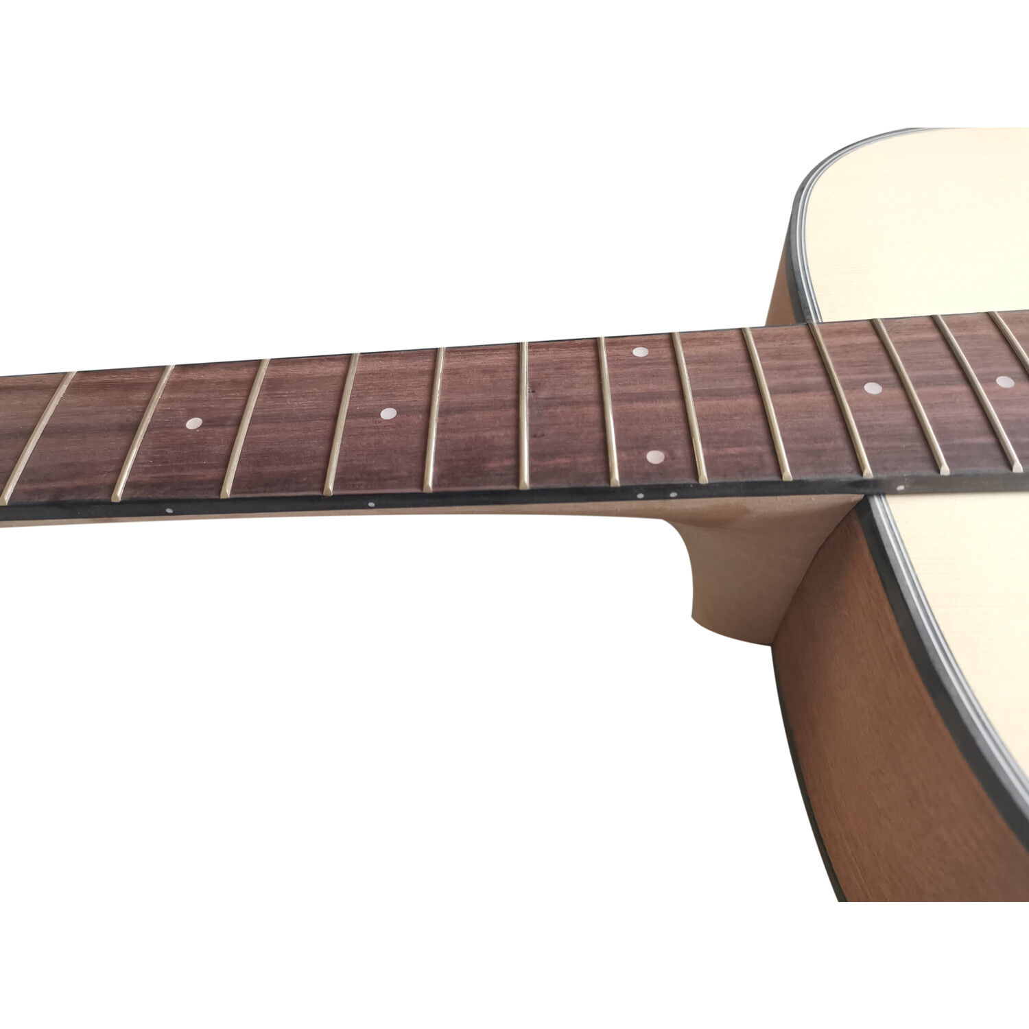 Kit de guitarra acústica Afanti Dreadnought de 41" con tapa de abeto y sin terminar