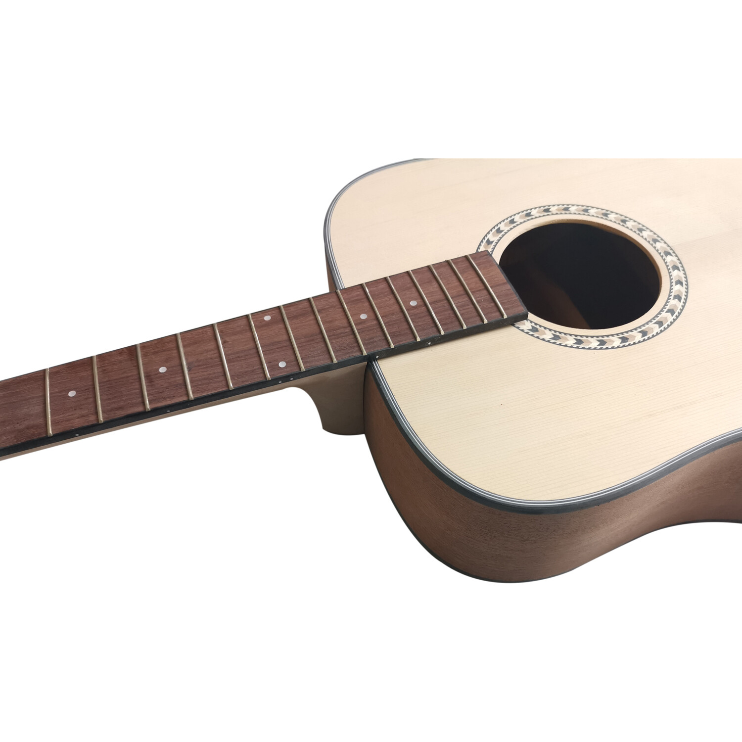 Kit de guitarra acústica Afanti con tapa de abeto macizo y fondo de sapele de 41"