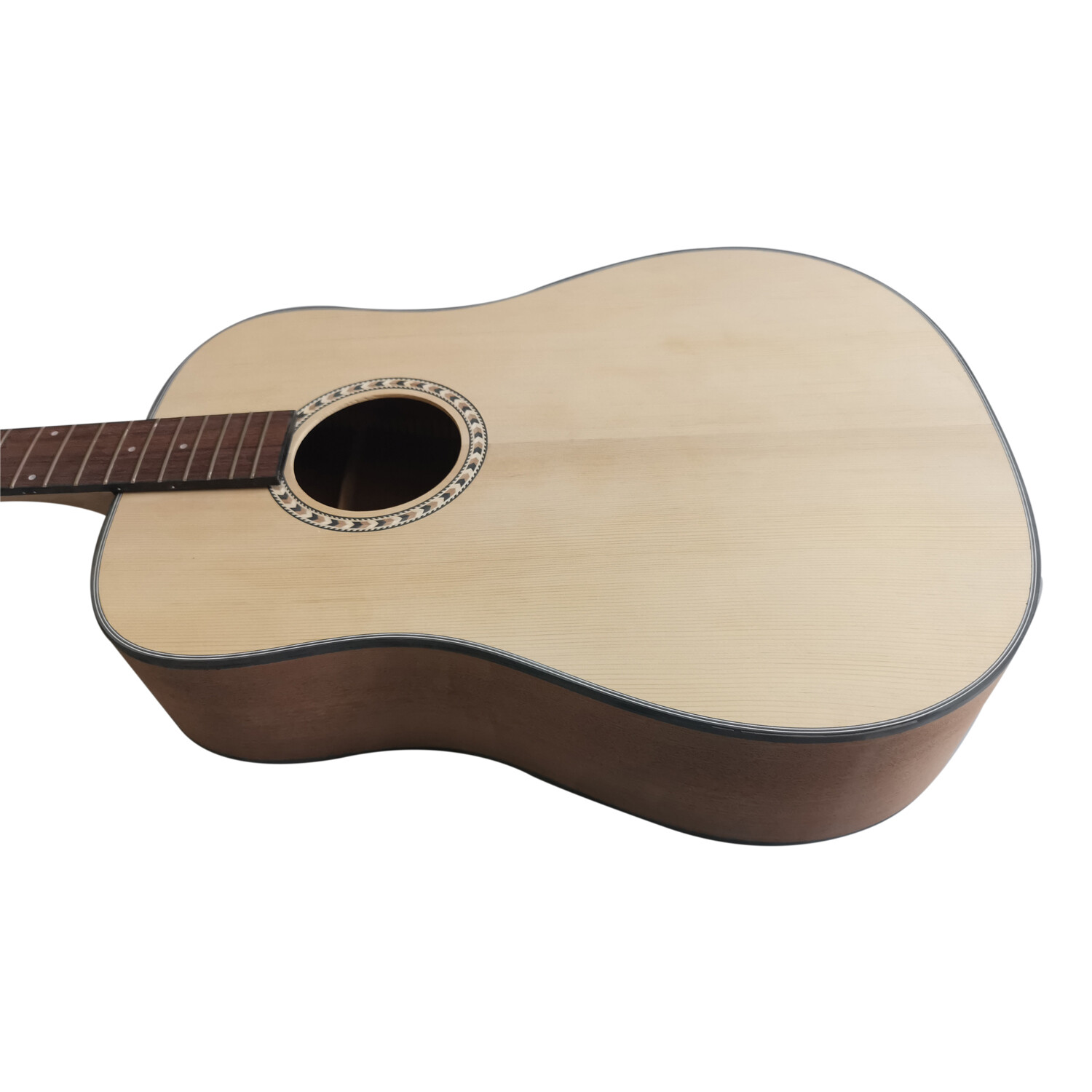 Kit de guitarra acústica Afanti con tapa de abeto macizo y fondo de sapele de 41"