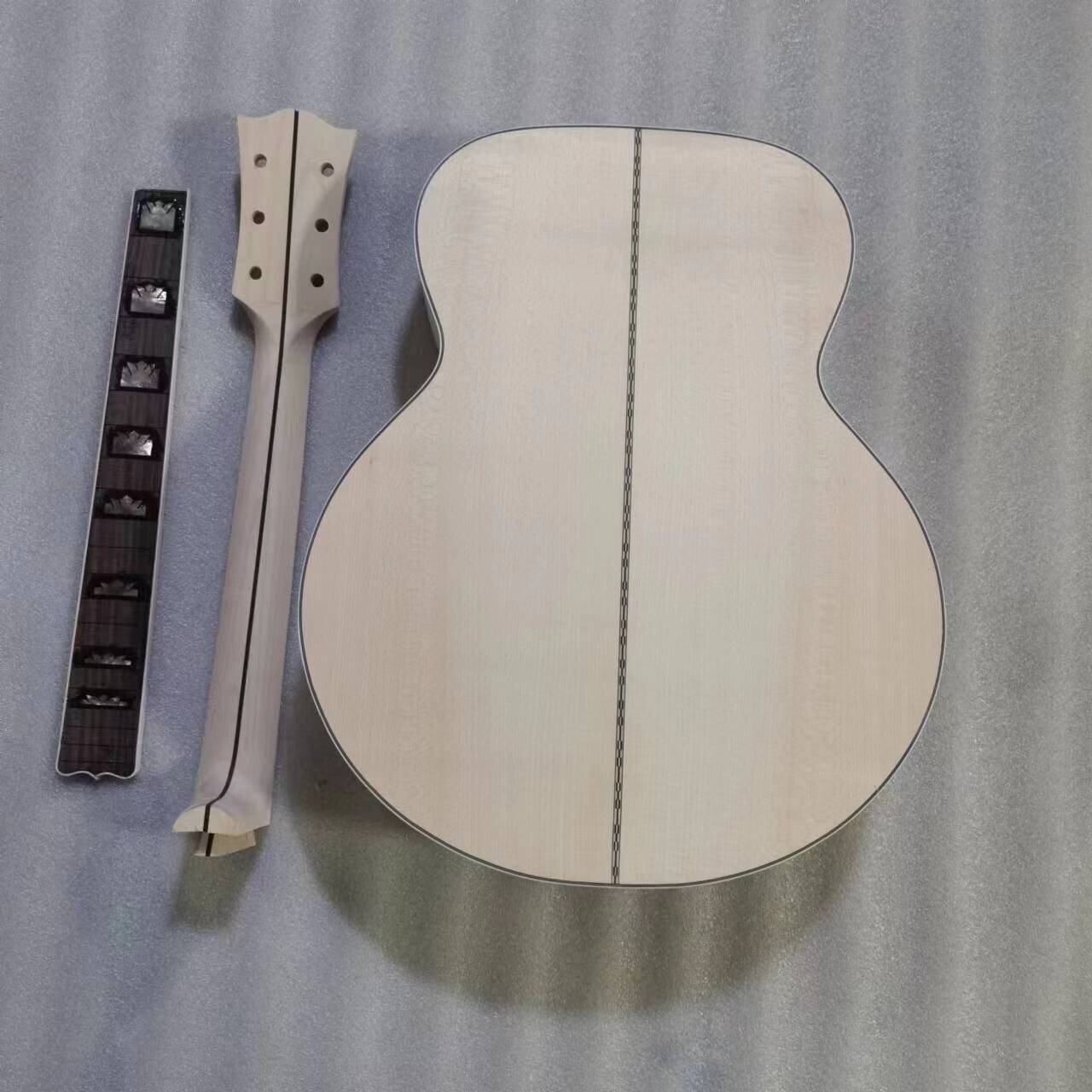 Kit de guitarra acústica Afanti de 43" con tapa de abeto macizo de grado AA
